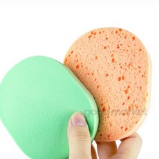 클렌징해면 클렌징해면스펀지 피부과해면 클렌징해면스펀지이미숙, 매끈진주, 1개, 색상랜덤