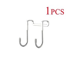 철제 웨이브 도어 백 옷걸이 침실 무타공 흔적없는 행거 수납 정리, 1개, 03 (원통형) 흰색 4구 후크