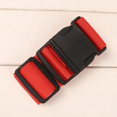 插扣卡扣捆綁帶捆紮帶丙綸織帶腰包瑜珈墊帳篷綁繩拉緊固定背包帶, 紅色2M【材質加固可調節】, 1個