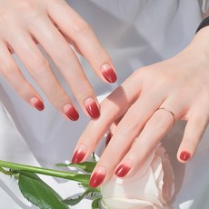 더포바 초밀착 램프 필요없는 프리미엄 젤 네일 스트립(오리지널/컬러체인지) 1세트 32P, 글로리아, 1개