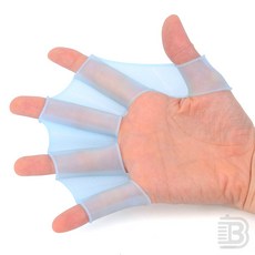 지그미니 2P 손가락 물갈퀴 실리콘물갈퀴, L