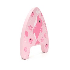 粉色海豚造型兒童游泳浮板，安全輕巧，趣味學習游泳好幫手, 粉色