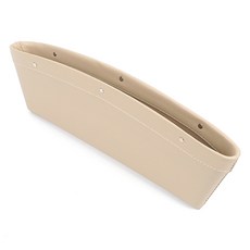 차량용 가죽 수납함 더하나 틈새 사이드 1P 포켓, 아이보리, 아이보리