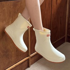 꼼지락 여성 패션 숏 레인부츠 장화
