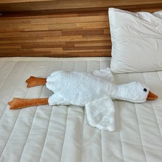오리 바디필로우 애착인형 거위 동물쿠션 베개, 오리바디필로우