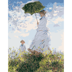 모모픽스페인팅 DIY명화그리기세트 대형 60x75cm 유화 꽃그림 풍경 인물, WH09 모네 양산을쓴여인, 1개