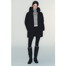 ZARA 후드 워터프루프 방풍 패딩 재킷 - 블랙 4749/814/800 452702061