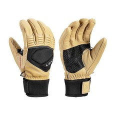 130537 LEKI Copper S 단열 방수 장갑 스키 스노우보드 및 추운 날씨용 - 탠-블랙 미디엄