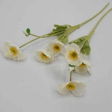 양귀비조화 카페조화 양귀비 조화 화이트 jga*11029Px
