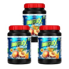 ALLMAX 올맥스 이소플렉스 칠러 웨이 프로틴 아이솔레이트 시트러스 복숭아 907g, 3개