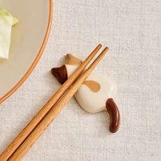 _ L 우리집뚱냥이 뒤태수저받침 점박이냥_NK2326051