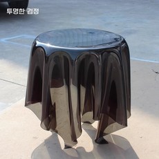 플로팅테이블 투명 공중부양 원형 매직 모던 트릭 마술 탁자, P. 중형 투명 검정 40x51cm
