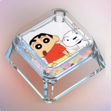 짱구는 못말려 투명 그림 기계식 키보드 키캡, 1개, 015