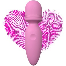 Apowand 미니 완드 마사지기 소형 휴대용 어깨 x 조용한 목 바디용 1.2인치)] [11 등 마사지기 3cm(4.3 무선 충전식 방수 개인, Pink, 1개