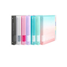 日本maruman SESSION 26孔夾/B5-多色，活頁文件收納好幫手，多種顏色選擇，學生辦公皆適用, 薄荷綠, 1個