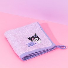 산리오 소프트고리 핸드타월 어린이집 유치원 수건, 1개, 쿠로미