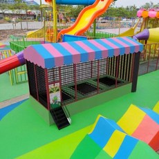 야외놀이터 대형 트램폴린 방방이 점핑 실외 바운스 놀이방, B형ㅣ3x6m, 1개