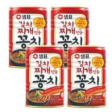 샘표 김치찌개용 꽁치, 4개, 400g