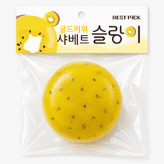 베스트픽 과일 샤베트 슬랑이 말랑이 스퀴시, 1개, 140g, 골드키위 1개, 140g, 골드키위