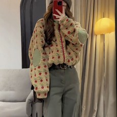 여성 크롭 양털 울자켓 겨울 가을 숏패딩 아우터