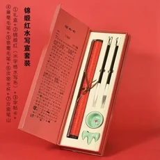 초보자용 붓글씨 물 쓰기 천 세트 두꺼운 스크롤 캘리그래피 1, 02 A