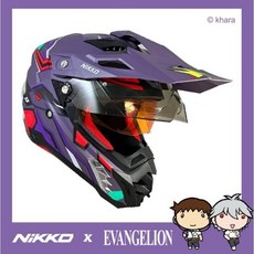 NIKKO N-851#4 新世紀福音戰士聯名款 全罩安全帽, 3XL號