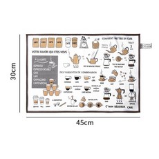 BARISTA比賽專用毛巾 吧台毛巾 咖啡機清潔布 白色印花毛巾 30X45cm, 1個, 白色印花毛巾(30X45cm)