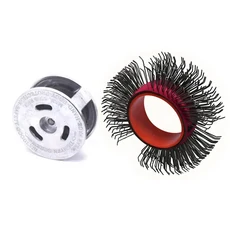 금속 녹 제거 도구 및 자동차 페인트 수리용 ABJN-그라인더 공압식 강철 와이어 브러시 키트 휠, 01 As Shown