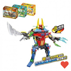 코고맨블럭 입체 나노 블럭 만들기 8단 합체 어린이 장난감 완구 조립완구, 14935-1고스트드래곤, 1개