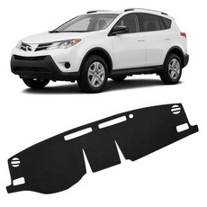 FFIHTY 업그레이드 대시 매트 2008 토요타 RAV4 미끄럼 방지 폴리에스터 앞유리 반사 커버 내부 액세서리 블랙 H 방수, FFIHTY 업그레이드 대시 매트 2008 토요타 RA, 토요타 RAV4용 2008