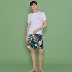 HERRINGBONE 男士夏季沙灘短褲花褲綁帶度假度假沙灘裝 MD104