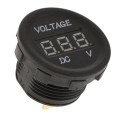 shangren 6V / 30V DC 전압계 디지털 콘센트 소켓 자동차 오토바이 트럭 블루, 1