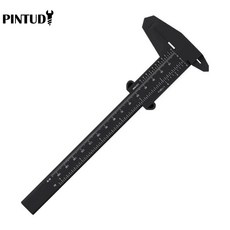 디지털 버니어 캘리퍼 0 50mm 플라스틱 측정공구 학생용, 블랙