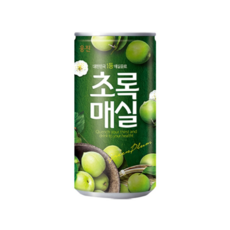 초록매실 180ml x 10캔 매실 주스 쥬스 음료수 미니캔, 10개