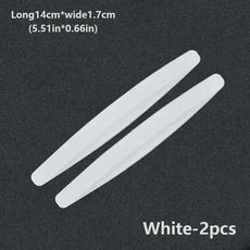 호환 충돌 방지 차량 범퍼 가드 스트립 전면 후면 보호 스크래치 보호대 장식 스트립 차량 2 개 6/4 개, 07 white-2