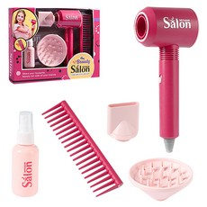 雪倫小舖 髮型設計師玩具 美髮玩具組 仿真吹風機 家家酒玩具 剪頭髮玩具組 美髮沙龍玩具, 吹風機組-4件組, 1個