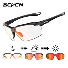 SCVCN 폭발 방지 사냥 CS 전쟁 게임 안경 야외 Airsoft 슈팅 편광 된 남자 충격 전술 고글, 1, Photochromic-Red-02