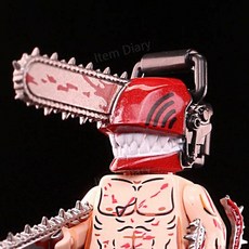 체인소맨 레고 피규어 세트 전기톱맨 미니피규어 블럭 애니메이션 굿즈 모음 브릭 호환 덴지, 4.5CM, 4 XP508