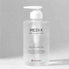 약국입점 메디케이 아크네 마일드 바디워시 대용량 500ml 여드름완화 기능성 트러블 등드름 가드름 좁쌀 닭살 클렌저, 1개