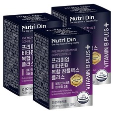 뉴트리딘 프리미엄 비타민B 복합 컴플렉스 플러스, 60정, 3개