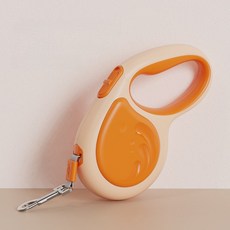 5m 길이 자동 리트랙터식 개 줄 반려견 자동 신축 목줄 경인줄 리드줄, 1개, 주황색