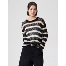 에잇세컨즈 8SECONDS 스카시 라운드넥 긴소매 풀오버 블랙 (324751LY15) 195323