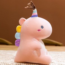 공룡 인형 귀여운 동물 모찌 봉제인형, 40cm, 핑크