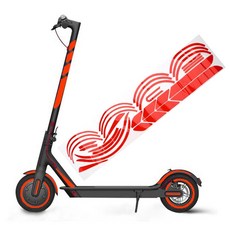 전동 스쿠터 휠 허브 보호 반사 스티커 스쿠터 데칼 야간 안전 경고 스티커 스쿠터 액세서리, Red, 1개