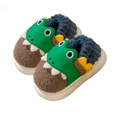 Tirzrro Little Kids 따뜻한 구름 슬리퍼 실내 실외 미끄럼 방지 귀여운 슬리퍼 초록색. 작은 10-11 162357