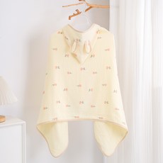 블랙체리 아동용 4겹순면 후드 비치가운, 튤립, 1개