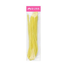 혜문추천샵 유니아트 1000 모루(철사끈) 연노랑 / 두께8mm*길이3M - 개 (1개입) 꾸미기용품 공예재료 DIY재료 미술재료 교구재료