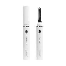 Eyecurl 電燙睫毛器 可換刷頭充電加熱卷翹定型, 白色, 如圖所示