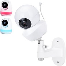 베이비센스 V43/HDS2/V24R/VBM55TX/맥스 뷰 베이비 모니터와 호환되는 모니터 월 마운트 조절 가능한 카메라 홀더 완벽한 시야각 및 드릴 없이도 쉽게 설치할 수 있