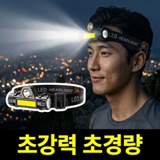 누아멜 맥스빔 듀얼 LED 헤드랜턴 등산용 해루질 충전식, 1개, 로얄블랙